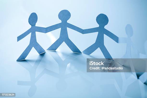 Teamwork Stock Photo - Download Image Now - People, Assistance, Blue