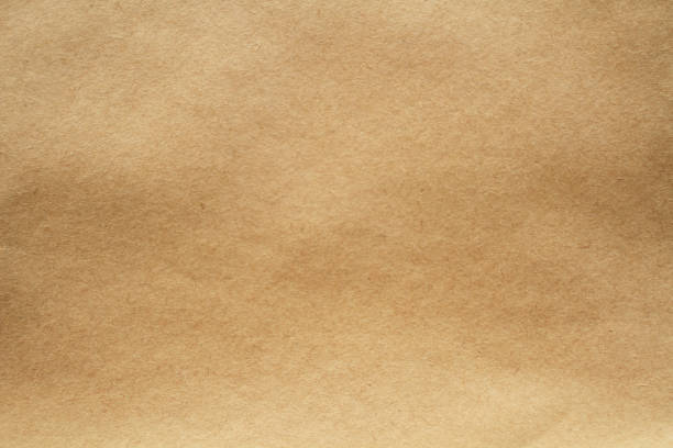 Close-up image of light brown paper texture