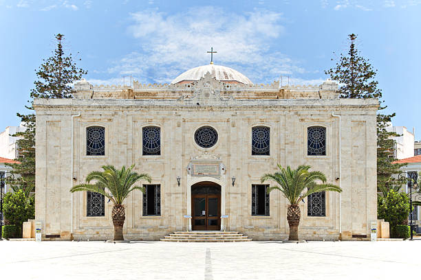 St. Titus church, Heraklion, Crete stock photo