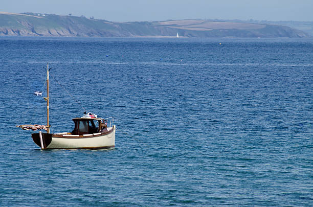 istock Boat On Sea At Porthallow Cornwall UK 171324693