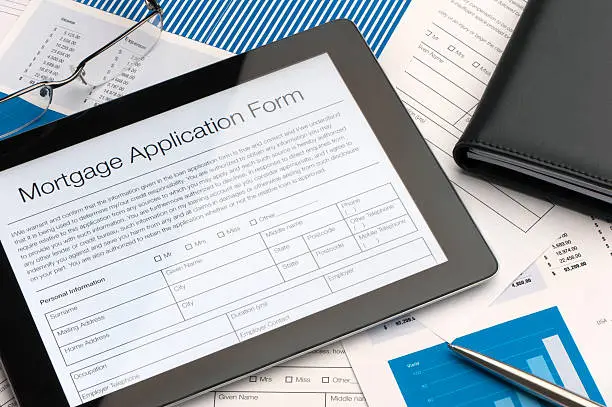 Photo of Online mortgage application form