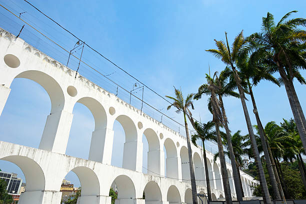 istock Rio de Janeiro Brazil Lapa Arches with Palm Trees 171325044