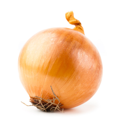 onion over white