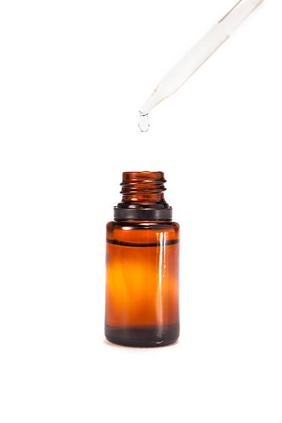 Essential oil with dropper stock photo
