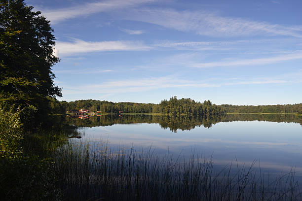Lake in &#197;kulla, Sweden stock photo