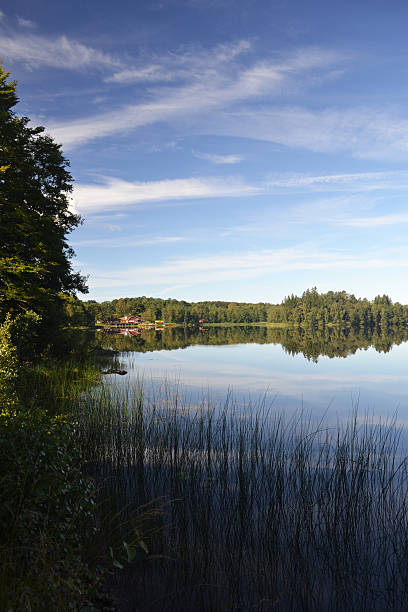 Lake in &#197;kulla, Sweden stock photo