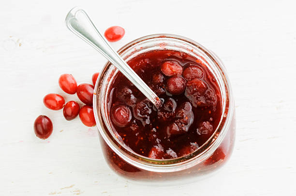 Cranberry Jam stock photo
