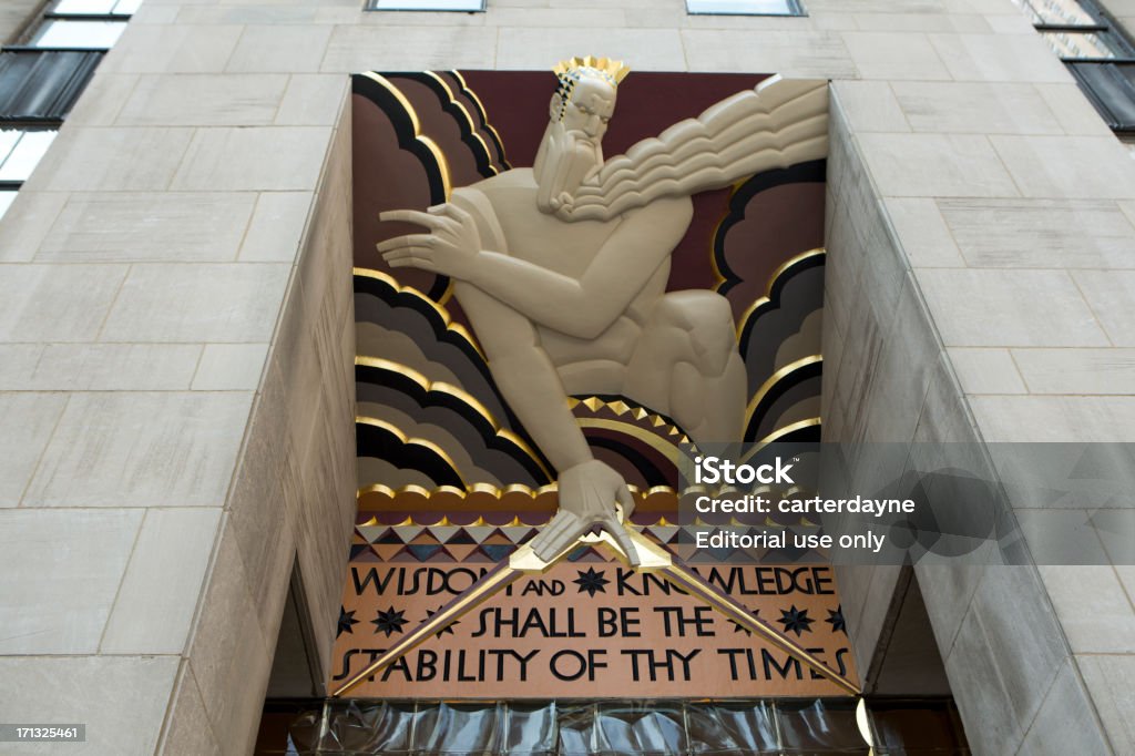 Rockefeller Center de la ciudad de Nueva York, Estados Unidos - Foto de stock de 30 Rock libre de derechos