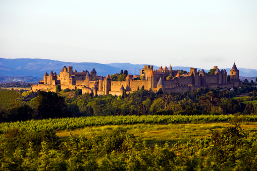 Historic city of Carcassonne in the South of France