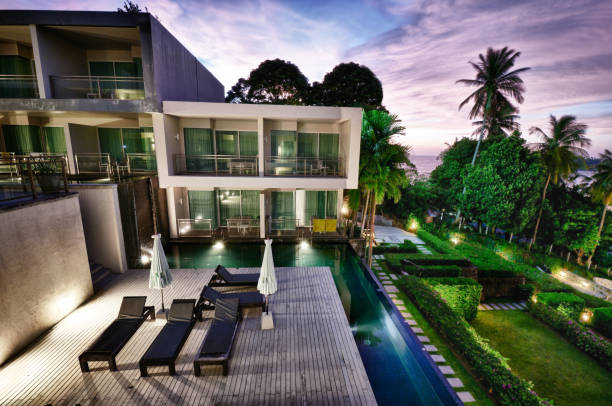 istock Dream Holiday Luxury Resort at Night 171326193