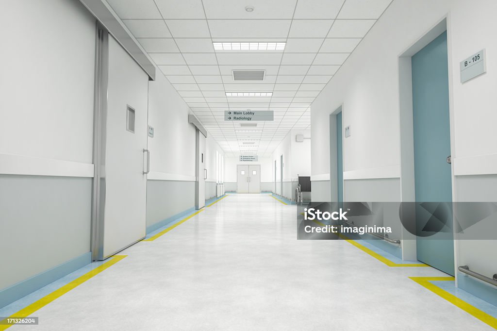 Ospedale piano interno - Foto stock royalty-free di Ospedale