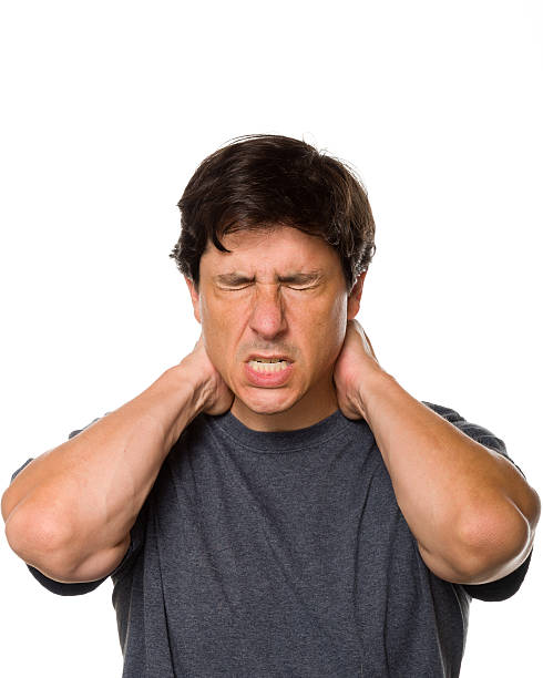 Neck Pain Stress stock photo