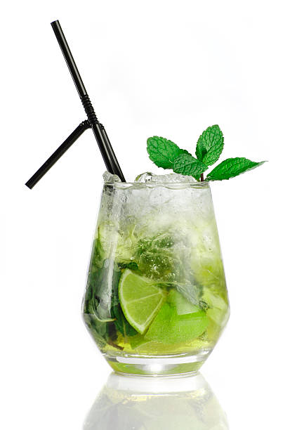 mojito - food and drink close up vertical indoors - fotografias e filmes do acervo