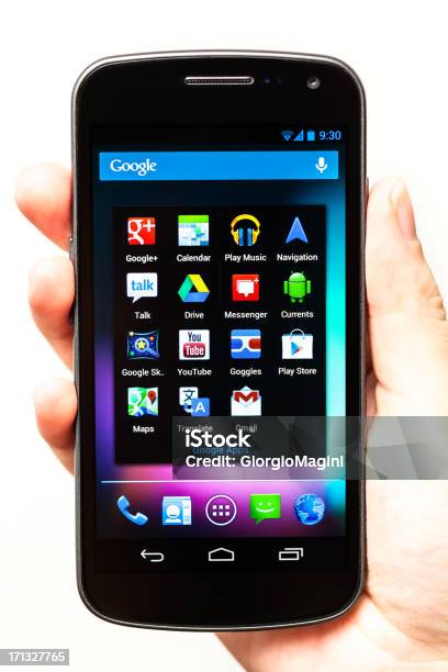 Foto de Google Aplicativos No Samsung Galaxy Nexus Com Android De Jujubas e mais fotos de stock de Aplicação móvel
