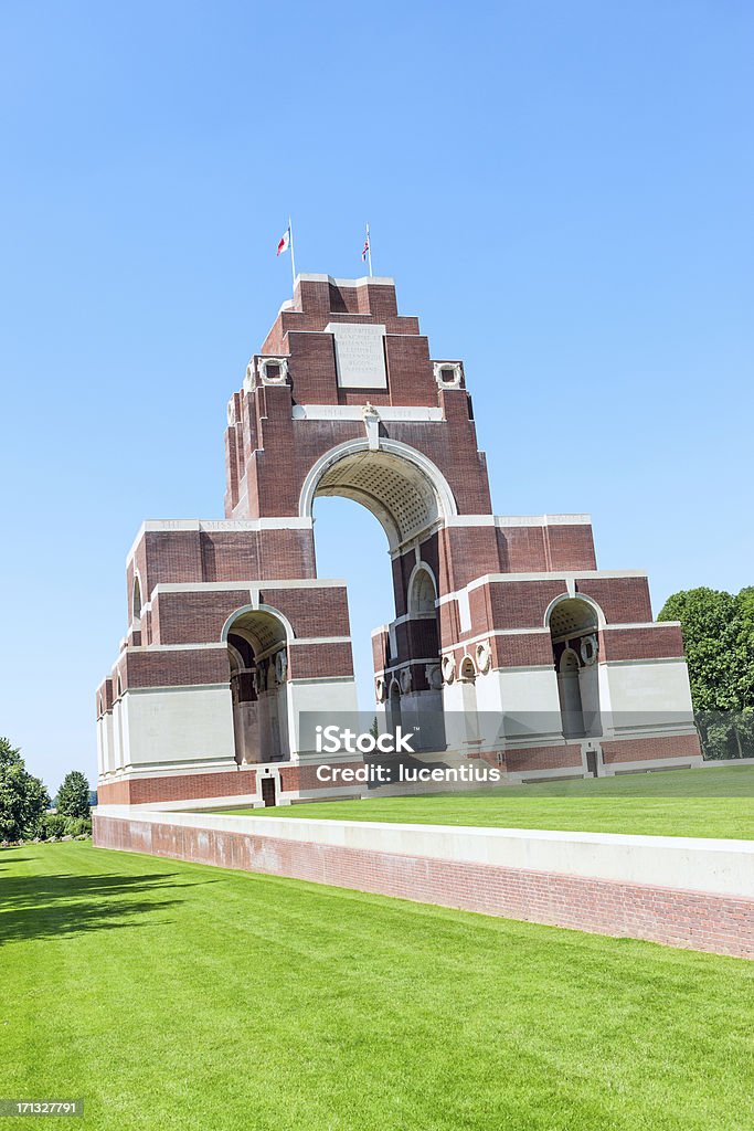 Thiepval Memorial The Thiepval Memorial in the Picardy Region of France to the Missing of the Somme. Its walls are inscribed with the names of over 70,000 missing British and South African soldiers after the Battles of the Somme from 1915 to 1918. Thiepval Stock Photo