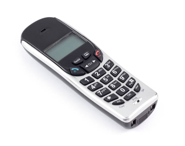 istock Portable house or office phone on a white background 171328372