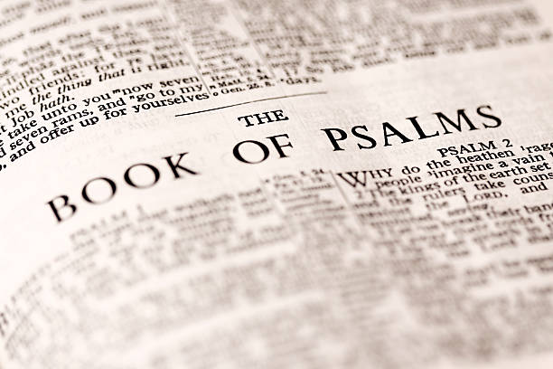 The Book of Psalms Close up of King James version of the Book of Psalms. anglo saxon photos stock pictures, royalty-free photos & images