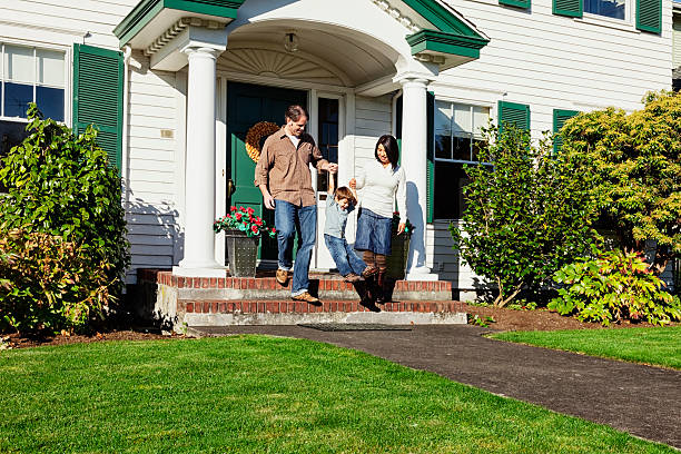 istock Happy Family Going for a Walk 171328643