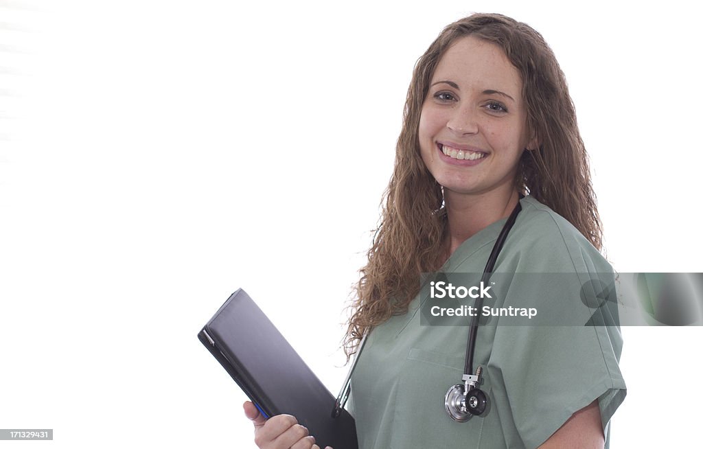Przyjazny Medical pielęgniarka - Zbiór zdjęć royalty-free (Badanie lekarskie)