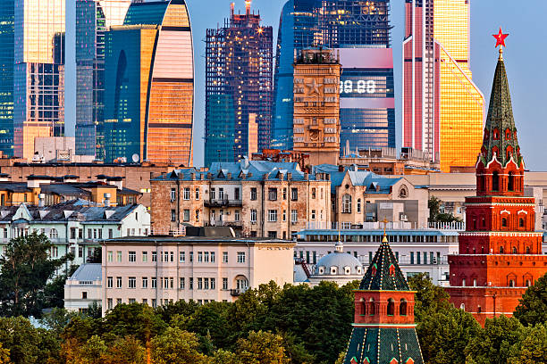 Old and new architecture of Moscow