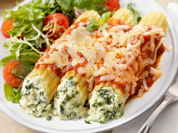 istock Stuffed Manicotti with Ricotta and Spinich 171329986
