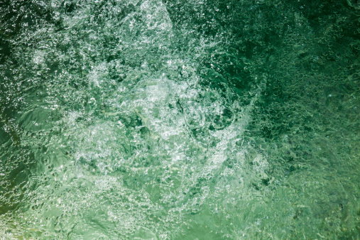 Closeup of water in a Spa.