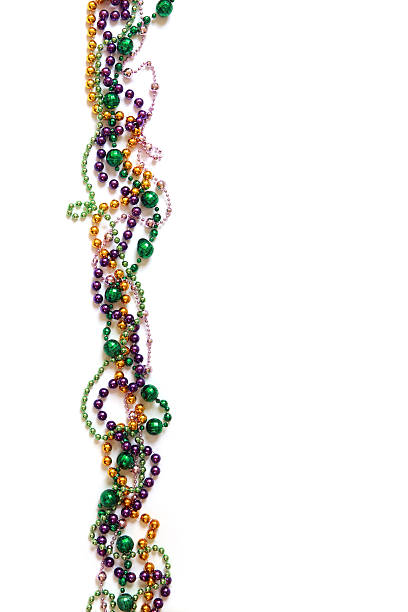 Mardi Gras Beads stock photo