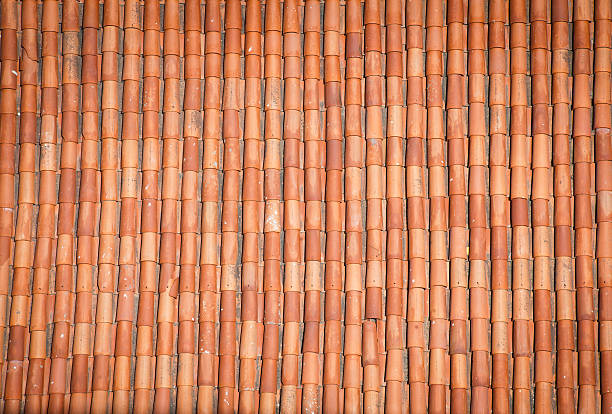 지붕 패턴 - red tile 뉴스 사진 이미지