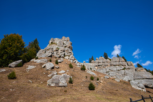 Tustan fortress - archeological and natural monument of national significance in  Urych, Ukraine