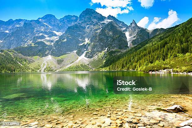 Morskie Oko Lake In Tatra Mountains Stock Photo - Download Image Now - Poland, Zakopane, Tatra Mountains