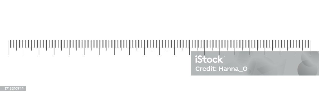20cm Example Visual Measuring Chart With 20 Centimeters Ruler Scale With Numbers Length ...