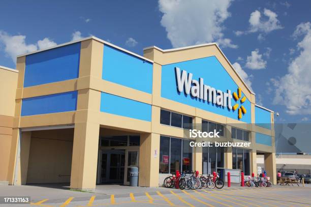 Walmart Stores Außenansicht Stockfoto und mehr Bilder von Wal-Mart - Wal-Mart, Geschäft, Außenaufnahme von Gebäuden