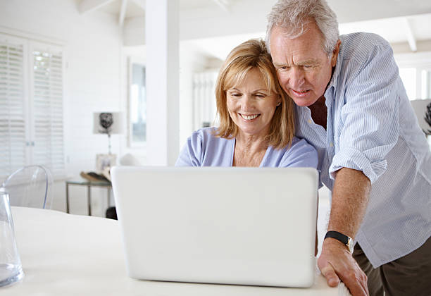 istock Working on the laptop together 171331186
