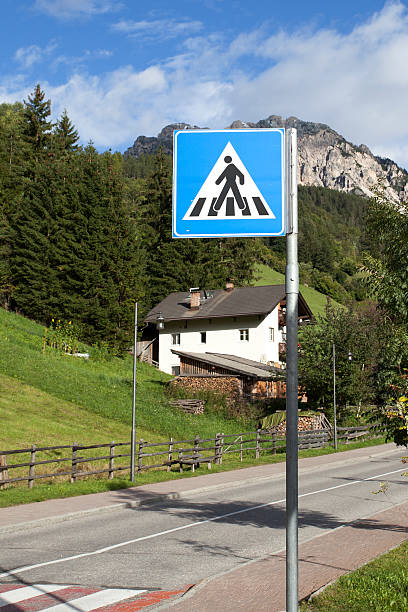 istock Traffic sign, crosswalk - Zebrastreifen 171331632