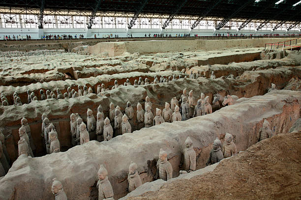 principais atrações turísticas na china - terracotta power famous place chinese culture - fotografias e filmes do acervo