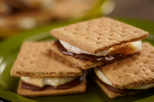 s'mores stock photo