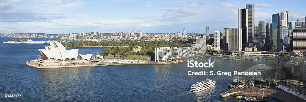 Panorama de la ciudad de Sydney - Foto de stock de Teatro de la Ópera de Sydney libre de derechos