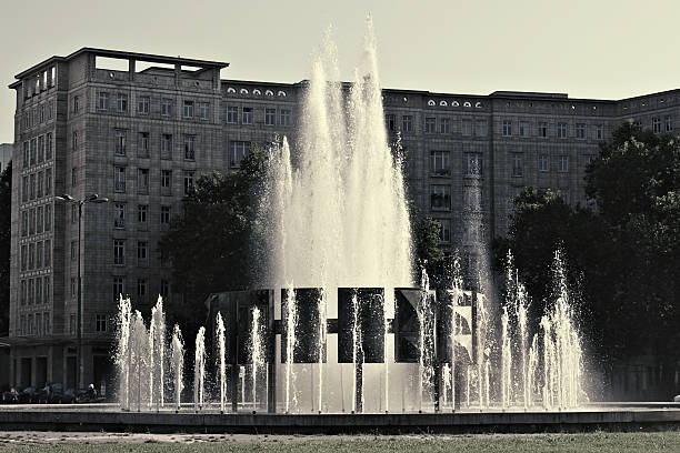 Fountain, Berlin stock photo