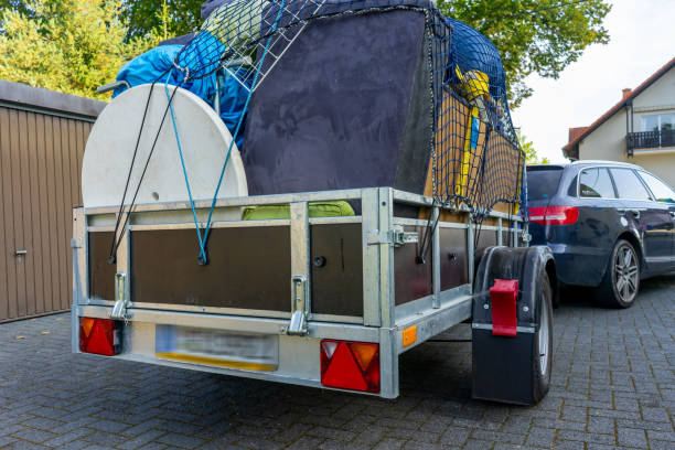 istock Trailer with bulky waste from a household clearance 1713325417