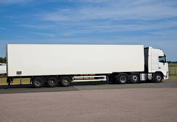 Articulated Lorry in United Kingdom stock photo