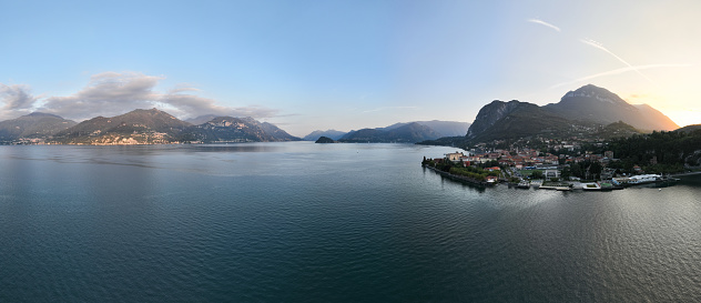 Late afternoon shot over the town of Menaggio on Lake Como in Italy.