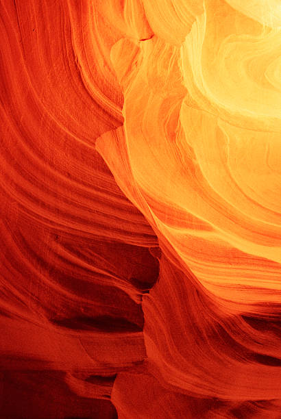 upper antelope canyon - textured stone desert majestic imagens e fotografias de stock
