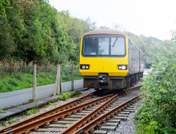 istock Train driving through the countryside 1713327067