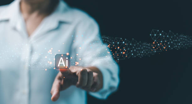 istock Ai assistant, business show virtual graphic digital Internet connect Chatbot Chat with AI, Artificial Intelligence. Using command prompt for generates something, Futuristic technology transformation. 1713328248