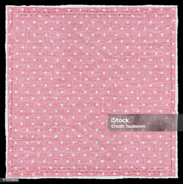 Rosa Polka Puntos Textura De Foto de stock y más banco de imágenes de Coser - Coser, En el borde, Borde