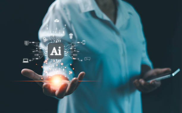 istock Ai assistant, business show virtual graphic digital Internet connect Chatbot Chat with AI, Artificial Intelligence. Using command prompt for generates something, Futuristic technology transformation. 1713328765