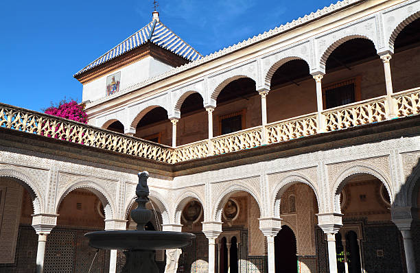 casa de pilatos, севилья, испания - al andalus стоковые фото и изображения