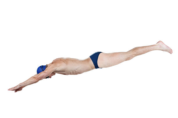 istock Profile of a man swimming 171333081