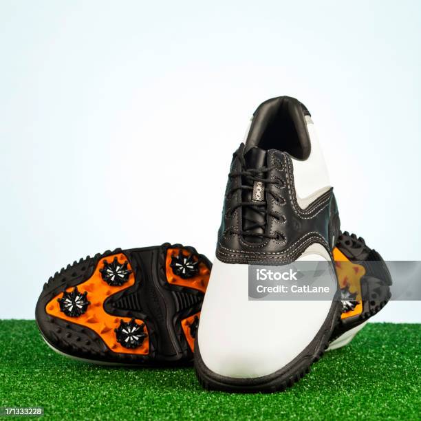 Footjoy Buty Golfowe Z Podeszwą - zdjęcia stockowe i więcej obrazów But do gry w golfa - But do gry w golfa, Bez ludzi, Buty z korkami