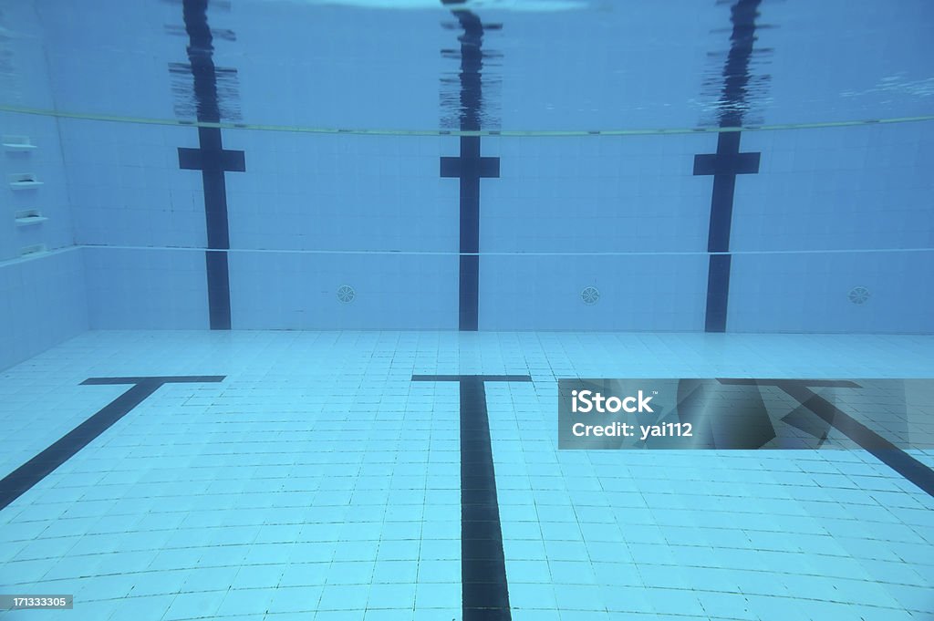 Swimming line Underwater photo of Swimming line Swimming Lane Marker Stock Photo